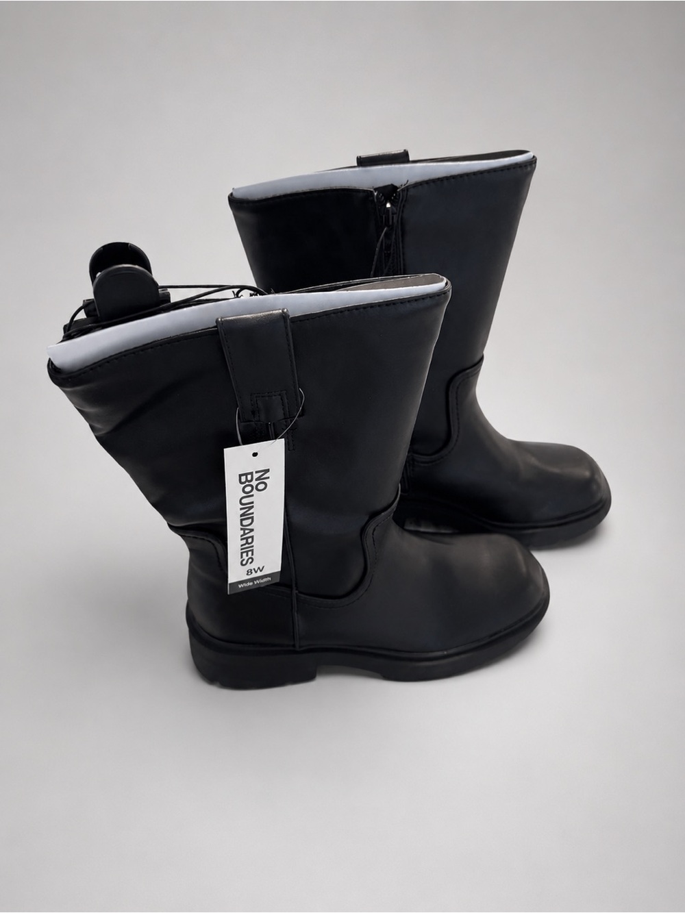 No Boundaries Black Mid-Calf Ankle Boots